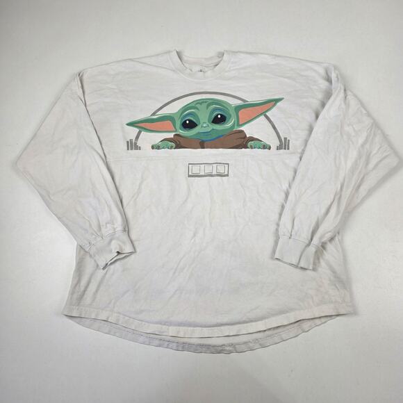 Star Wars Spirit Jersey Shirt Mens Large The Mandalorian Grogu Bounty Disney - Picture 1 of 12